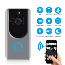 LOOSAFE беспроводной дверной звонок квартиры ИК сигнализация беспроводная камера видеонаблюдения PTZ IP Cam ночной дверной звонок wifi дверной Звонок