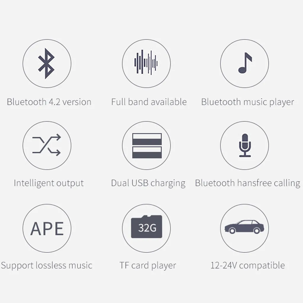 Bluetooth автомобильный комплект fm-передатчик MP3-плеер двойной USB для телефона tf-карты модулятор Handsfree автомобильный аудио приемник#527