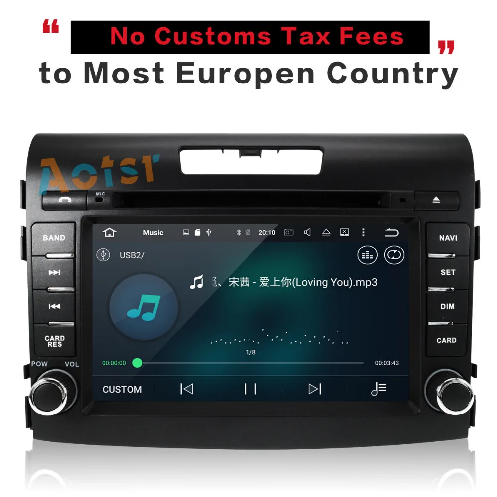 Cheap 2 din Car Radio dvd GPS Android 8.0 For Honda CRV 2012 2012 2014 2015 2016 CR-V Car Radio GPS Navigation PX5 4Gb+32G Octa-Core 4