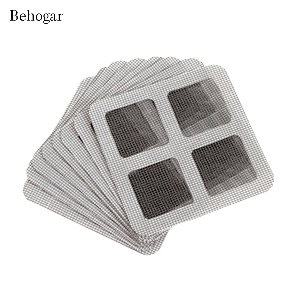 

Behogar 15 PCS Window Net Mesh Screen Self Adhesive Repair Fixing Patches Stickers for Covering Up Holes Prevent Mosquito Insect