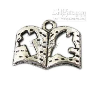 

200pcs Tibetan silver book charms A10520