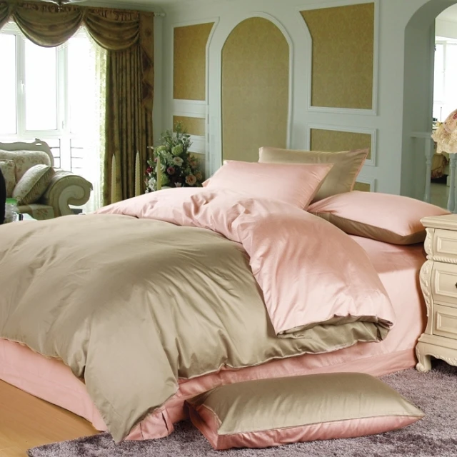

luxury soft Tencel bedding set 4pcs silk Duvet / Quilt cover Flat bed sheet sets bedlinen coverlet pillowcases king queen size