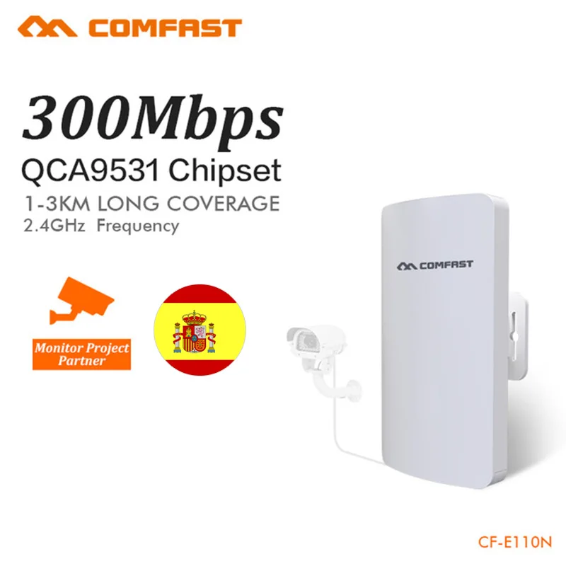 Comfast открытый мини беспроводной репитер-удлинитель wifi AP 2,4G 300M Открытый CPE маршрутизатор wifi мост точка доступа AP маршрутизатор CF-E110N