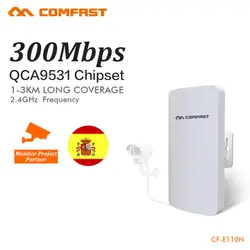 Comfast открытый мини беспроводной Wi-Fi удлинитель повторитель AP 2,4 г маршрутизатор CPE м Открытый 300 Wi-Fi мост точка доступа AP маршрутизатор CF-E110N