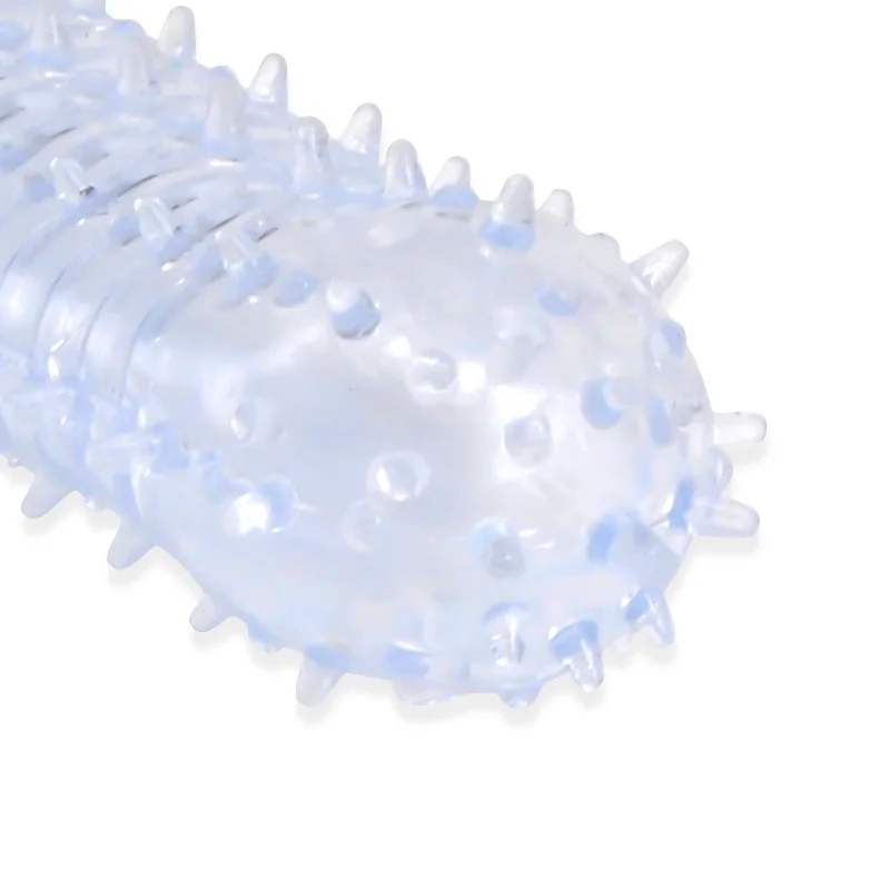 Silicone Condom Delay Extension Crystal Penis Sleeve Extender Enlarger Erection Impotence Aid Sex Product for Men 6