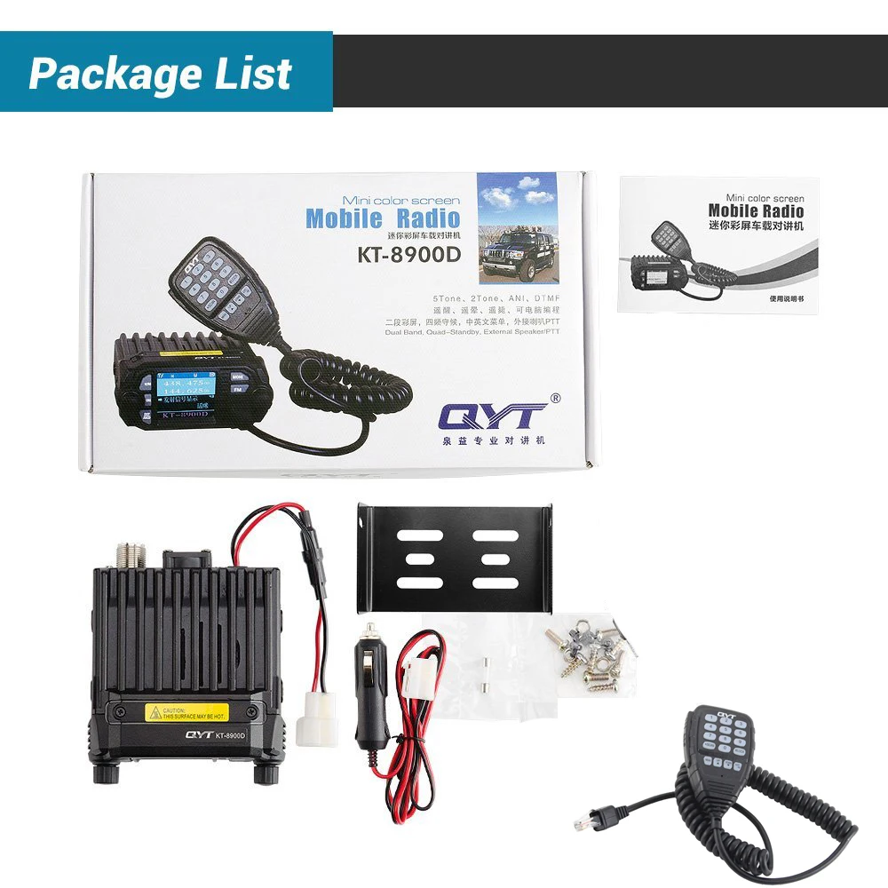 QYT KT 8900D 25 Вт автомобиль установлен двухстороннее радио обновление 8900 мини