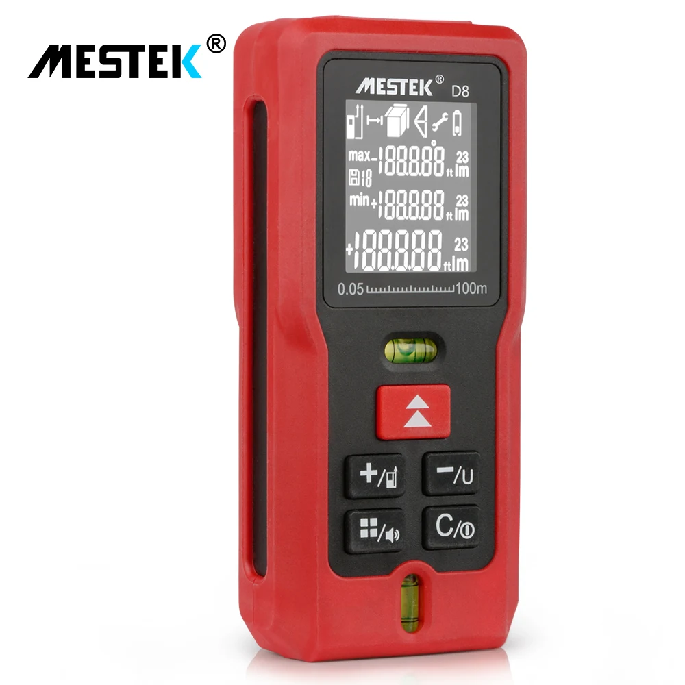 MESTEK Laser Rangefinder 40m 60m 100m Digital Laser Distance Meter Battery-powered Laser range finder tape Distance Measurer MESTEK Laser Rangefinder 40m 60m 100m Digital Laser Distance Meter Battery-powered Laser range finder tape Distance Measurer