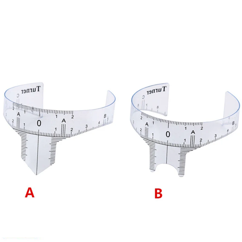 10pcs eyebrow grooming stencil shaper ruler measure tool