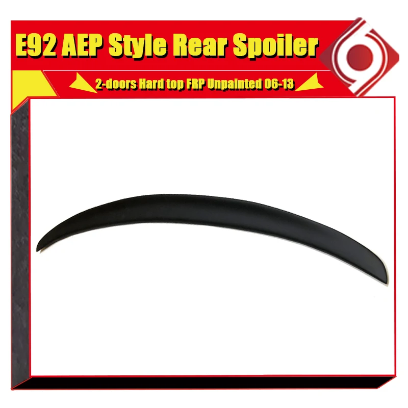 Для BMW E92 P Style High kick duckbill FRP Неокрашенный спойлер багажника КРЫЛО 3 серии 320i 335i 328i 335d