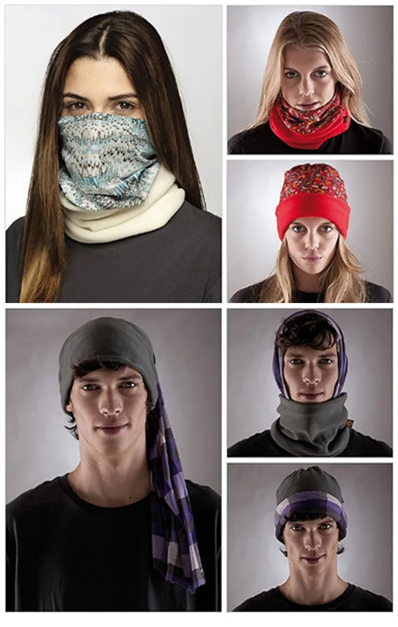 New Fashion Winter Fleece Warm Magic Neck Bandana Scarf Headband Skull Unisex Scarf Multi Functional Seamless Tubular Tube mens head wrap bandana