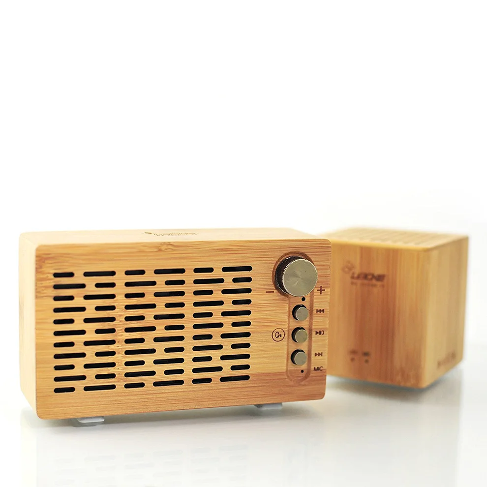 LEICKE Bamboo Bluetooth динамик портативный беспроводной динамик с 3D стерео музыкой объемный fm-радио NFC Hands Free Звонки Aux вход