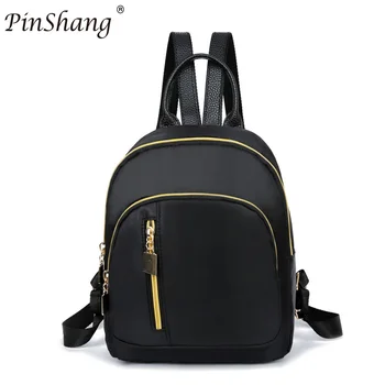 

PinShang Women Fashion Casual Backpack Mini Sewing Thread Girls for teenage girls school bag solid mini Small backpack ZK28