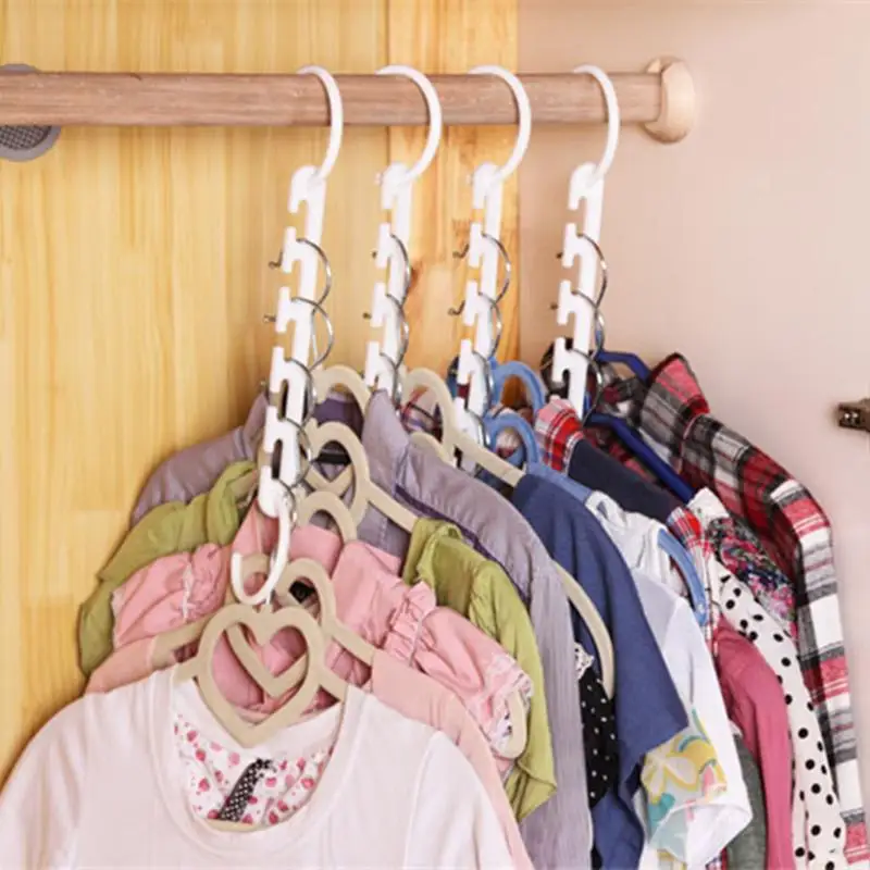 8 Pcs Hanger for Clothes Hangers Space Saver Wardrobes Clothes Organizer Storage Multi Magic Closet Clothing Hook