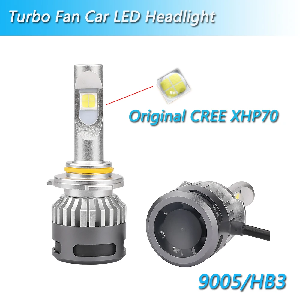 Высокое качество X70 плюс C-REE XHP70 H7 H4 9006 HB4 9012 HIR2 H9 H11 hb3 9005 led лампы для автомобилей высокого луча ближнего