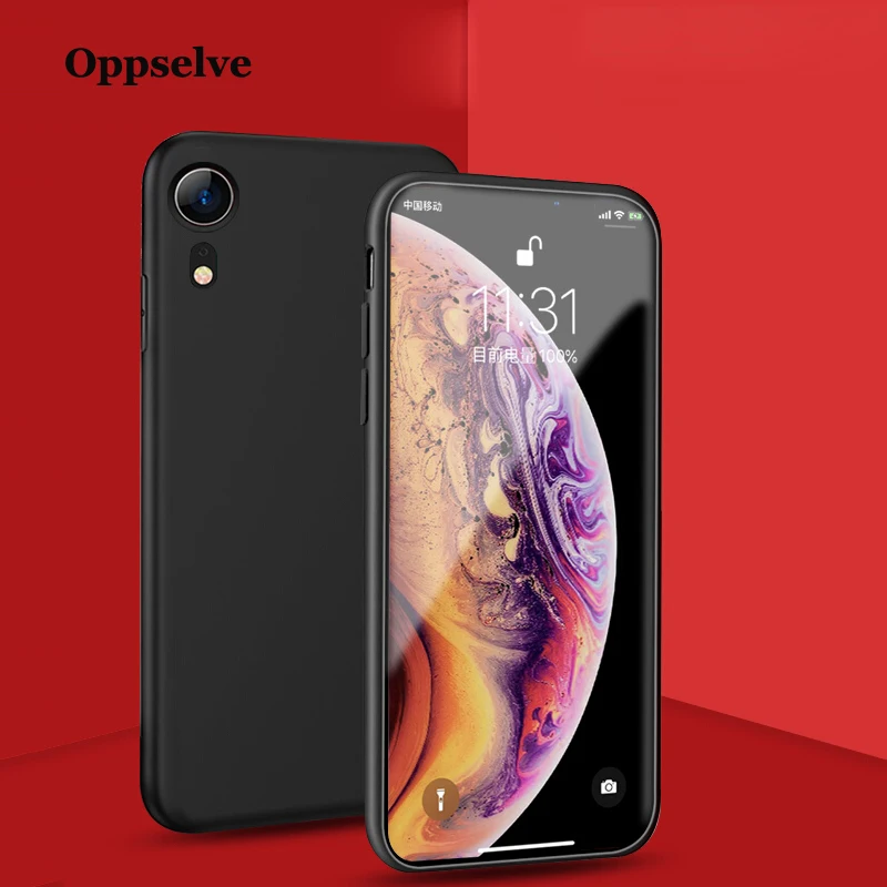 

Oppselve Original Liquid Silicone Phone Case For iPhone Xs Max Xr X 8 7 6 6s Plus Rubber Cover Microfiber Protective Coque Funda