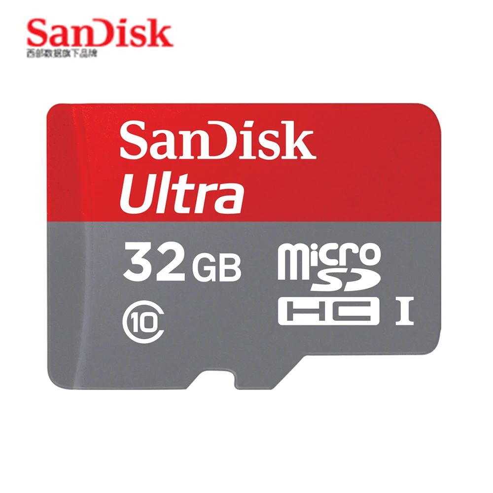 SanDisk MicroSD карта 64 ГБ 32 ГБ 16 ГБ 128 Гб карта памяти+ 4 в 1 тип-c/Lightning/Micro USB/USB 2,0 кардридер для iphone