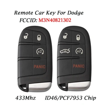 

433Mhz 4/5 Buttons Remote Replace Smart Key For Dodge Journey 2011 2012 2013 2014 2015 Car Key Fob With ID46/PCF7953 Chip