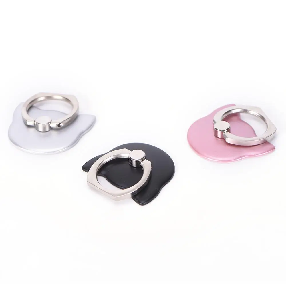 For Samsung IPhone X 6s Plus/7 Finger Ring Mobile Cell Phone Hand Stand Holder Desk Car Socket Universal Plastic Holder