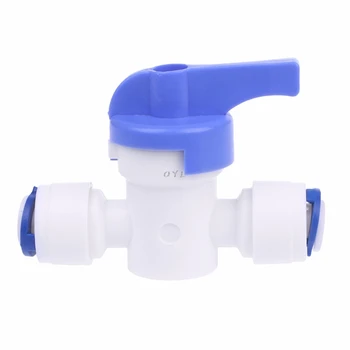 

RO Water Reverse Osmosis 1/4'' Inline New Ball Valve Quick Connect Shut off