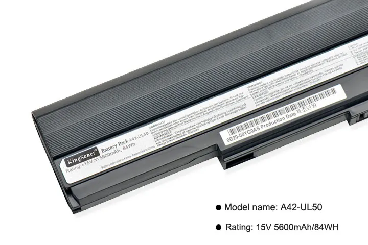 KingSener 15 V 84WH A42-UL50 Аккумулятор для ноутбука ASUS UL30 UL30A U30JC UL50 UL80 U30 U35 U45 UL30A UL80A серии A41-UL80 A42-UL30
