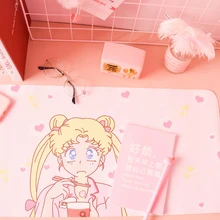 С рисунком из аниме «Сейлор Мун» стиль Харадзюку Каваий очень большой игровая мышь Мышь Pad мультфильм компьютер Мышь коврик для мыши Противоскользящий Мышь коврик Косплэй реквизит