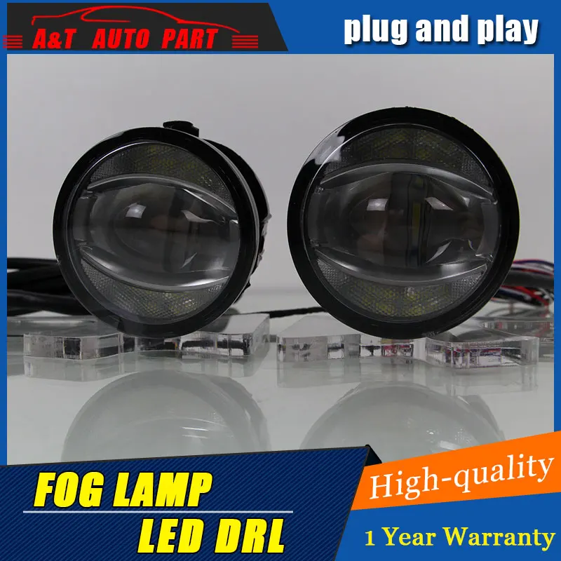 2015-2017 Car Styling Angel Eye Fog Lamp for Peugeot 108 LED DRL Daytime Running Light High Low Beam Automobile Accessories | Автомобили и