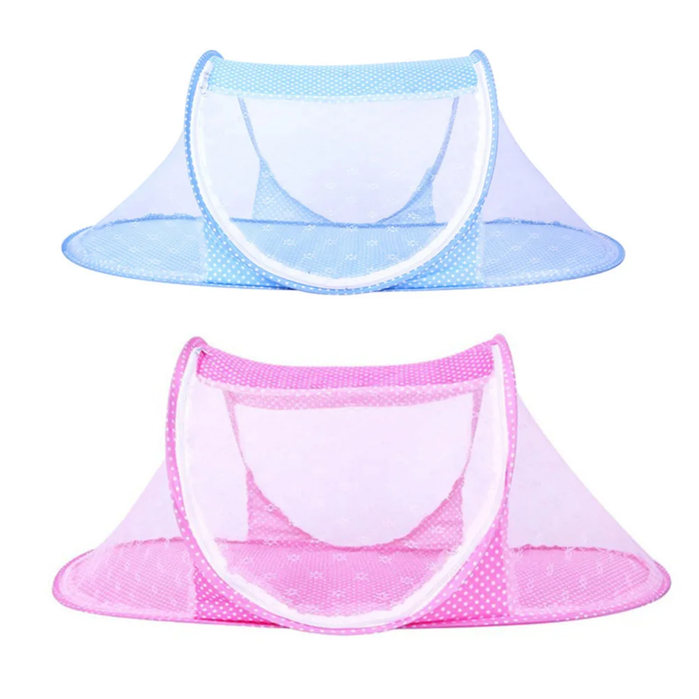 

Portable Baby Mesh Netting Bedding Crib Mat Pad Cover Foldable Baby Mosquito Nets Tent Bed Mattress Pillow Suit for 0-2 Years