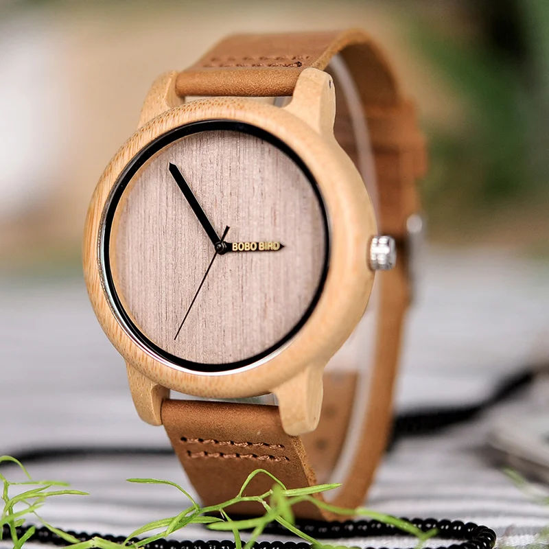 BOBO BIRD L-A22 BOBO BIRD Wooden Watch Engrave logo on Needle Wood Casual Fashion Women Men Watches Ship from Russia to Russia