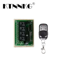 KTNNKG 433 Mhz Universal Wireless Remote Switch DC 12V 4CH Relay Receiver Module and RF Transmitter Electronic Lock Control Diy smart home dc 12v 24v 4ch 10a relay wireless remote control switch receiver transmitter 315 433 mhz momentary