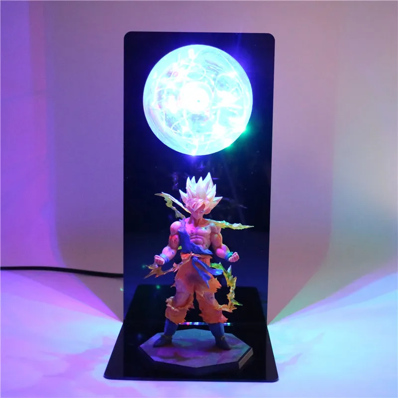 Dragon Ball Z Goku действие DIY цифры лампа аниме модель настольная ребенок Куклы