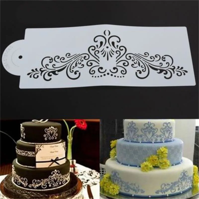 1pcs Flowr Pattern Cake Stencil Designer Spray Paint