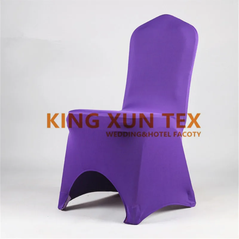 purple Плотные эластичные Лайкровые спандекс чехлы для стульев для свадьбы, мероприятий, столовой, рождественских чехлов для украшения стула - Цвет: purple