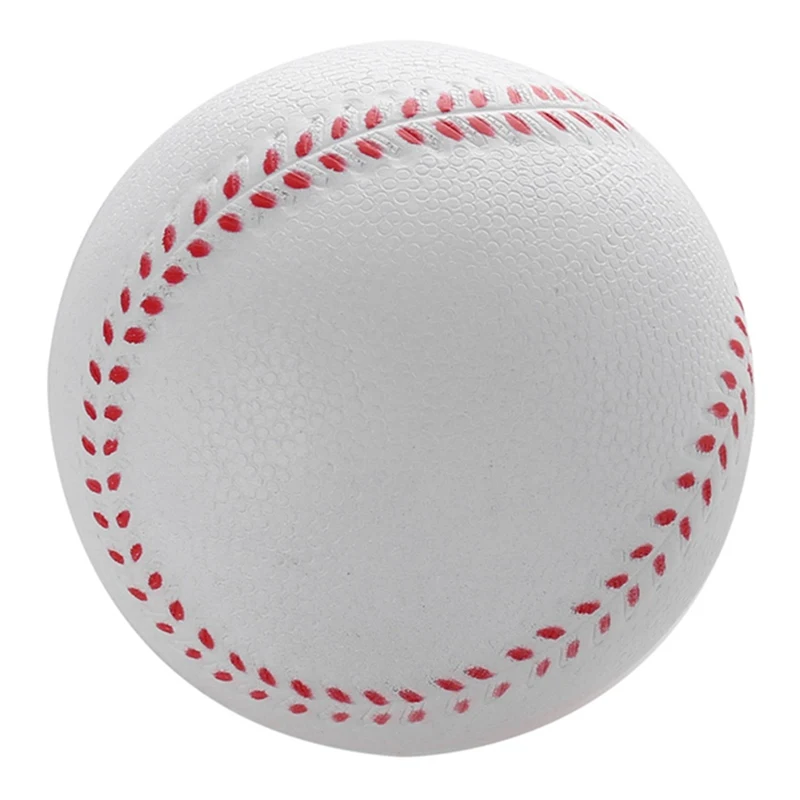 1 шт. белые желтые защитные Детские тренировочные мячи из искусственной кожи для спортивной командной игры бейсбольные мячи - Цвет: white 7cm