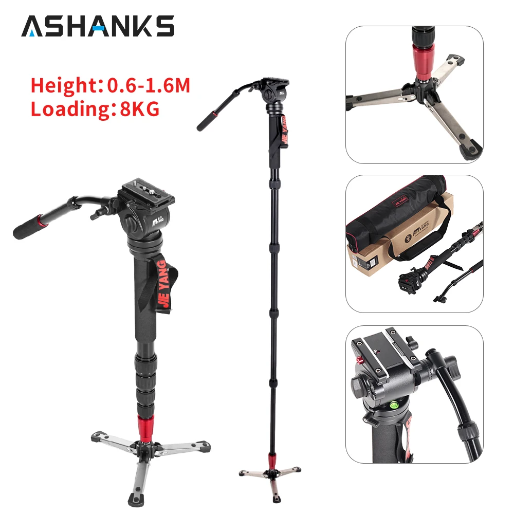 JIEYANG JY 0506 Aluminum Professional Monopod Video font b tripod b font for camera with font