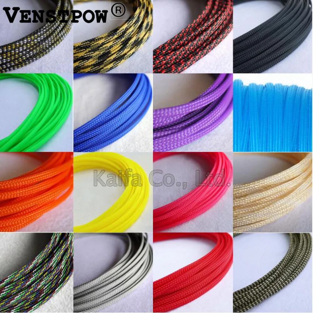 

10M/lot 6mm Snakeskin Network ESC Protective Wire Nylon Mesh Aseismic network for FPV Racing motor ESC accessory blend-weaving