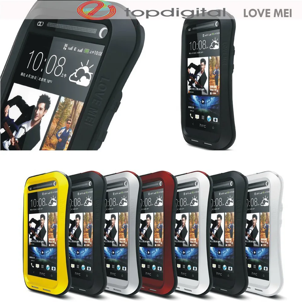 bilder für LIEBE MEI Rüstung Fall für HTC EINS M7 Wasserdicht Stoßfest Metall abdeckung für HTC M7 Telefon Fall Hart Gehärtetem Glas Schirmschutz bilder für LIEBE MEI Rüstung Fall für HTC EINS M7 Wasserdicht Stoßfest Metall abdeckung für HTC M7 Telefon Fall Hart Gehärtetem Glas Schirmschutz