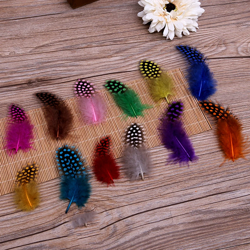 

50pcs/lot Colored dots of feathers Jewelry decoration feather material handmade feather clothing accessories 12 colors AC054