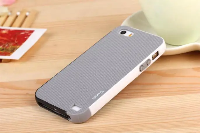 ل iphone SE Zenus Walnutt اللون صدمة سيليكون + PC صدمات غطاء حالة لتفاح iphone 5 S 6 6 S 6 P 7 7 P 8 8 زائد Xs ماكس XR X
