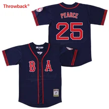 Throwback Jersey Men's Boston Jersey Pearce Baseball Jerseys Colour Red White Grey Green Blue Free Shipping Shirt Stiched Throwback Jersey Men's Boston Jersey Pearce Baseball Jerseys Colour Red White Grey Green Blue Free Shipping Shirt Stiched