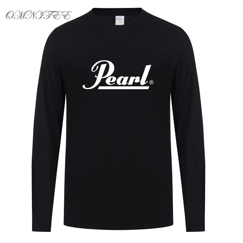 Мужские футболки с длинным рукавом, новинка, футболка с принтом жемчуга, круглый вырез, короткий рукав, хлопок, барабанная группа, музыка, мужские футболки, топы OT-367
