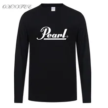 Мужские футболки с длинным рукавом, новинка, футболка с принтом жемчуга, круглый вырез, короткий рукав, хлопок, барабанная группа, музыка, мужские футболки, топы OT-367