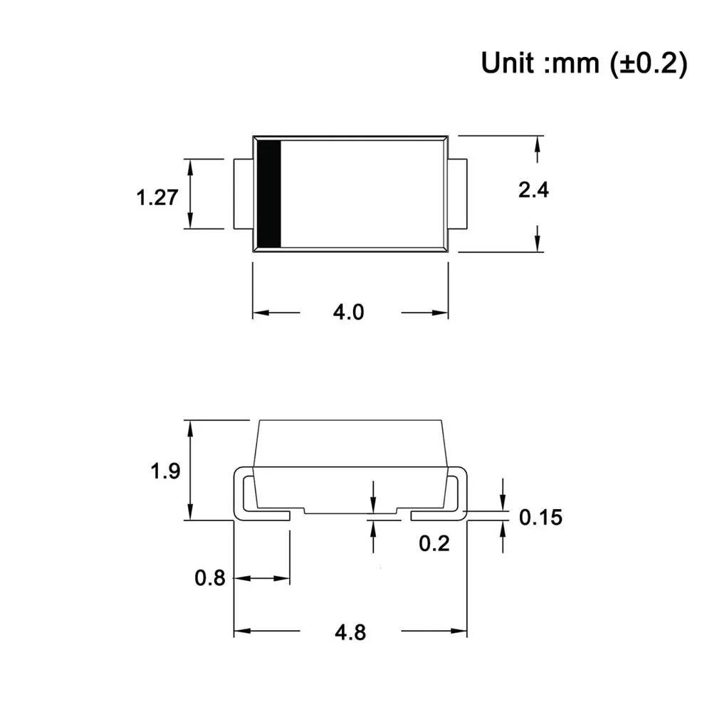 100 шт. US1J SMD ультра быстрое восстановление выпрямительного диода 1A 600 V 50 75ns SMA (DO 214AC)