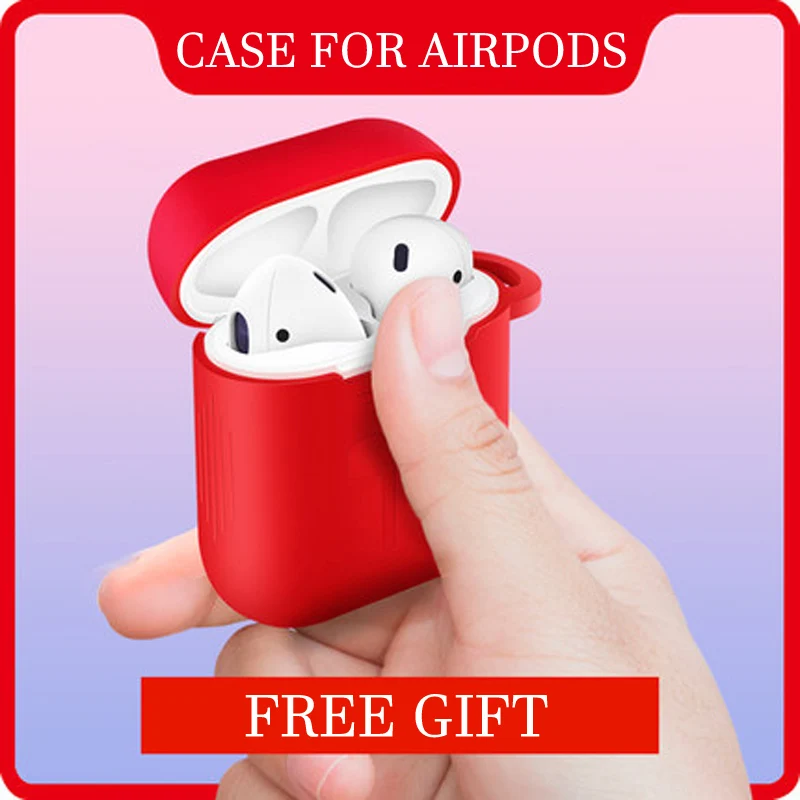 Soft Silicon Cover For AirPods Case Protector Sleeve Colorful Case for Apple Air Pods Wireless Earphone