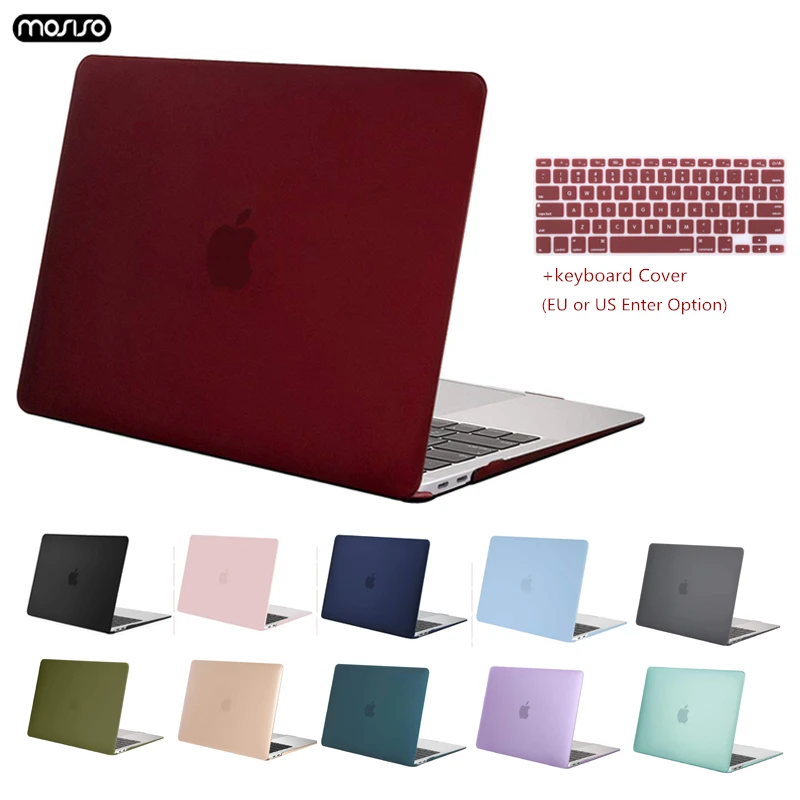 MOSISO новейший матовый чехол для ноутбука Apple MacBook Air Pro retina 11 12 13 mac book 3 cove + крышка
