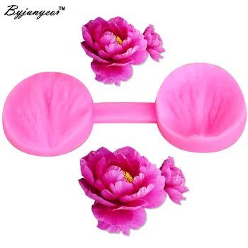 

Mini Flower Peony Petal Mold Silicone Texture Cake Mold,Fondant Cake Tool Veining Mold Sugar Clay Flower Fondant Tool M458