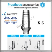 5X зубные титановые анатомические прямые абатменты(винты в комплекте) для внутренней шестигранной системы имплантатов, высокое качество бренда, био-эффект