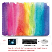 Чехол для планшета цветной печати Жесткий Чехол для 11 12 13 15 дюймов Apple Macbook pro Air Touch Bar& ID ноутбук Retina чехол