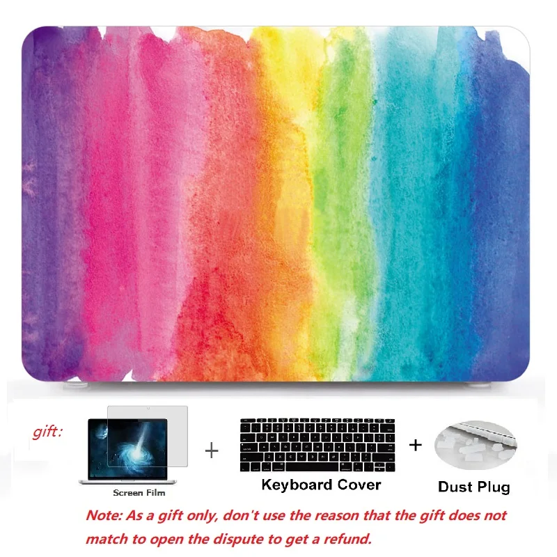 

Tablet shell pouch color Printing Hard Case For 11 12 13 15 inch Apple Macbook pro Air Touch Bar&ID Retina laptop case