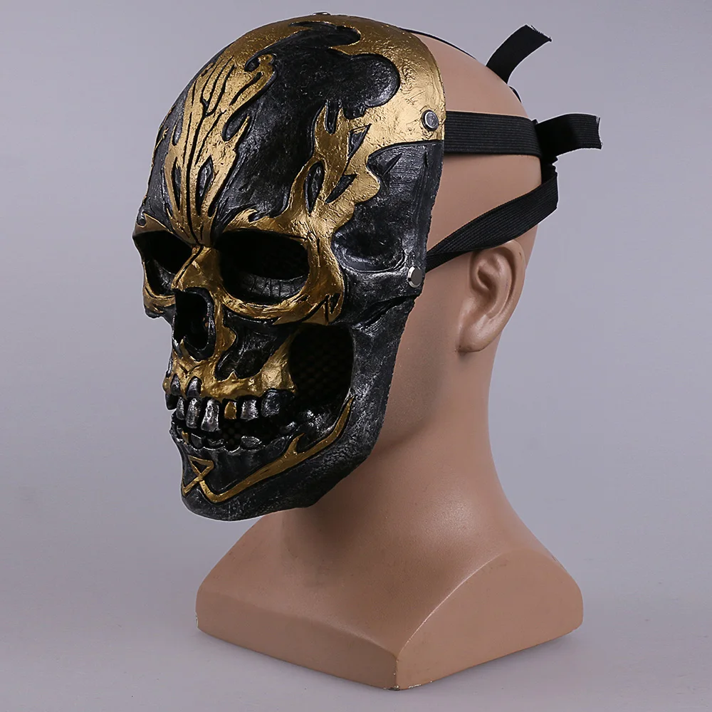 2017 Movie Pirates of the Caribbean Mask Dead Men Tell No Jack Sparrow scary skull Mask Adult Resin Cosplay  Halloween Party (2)