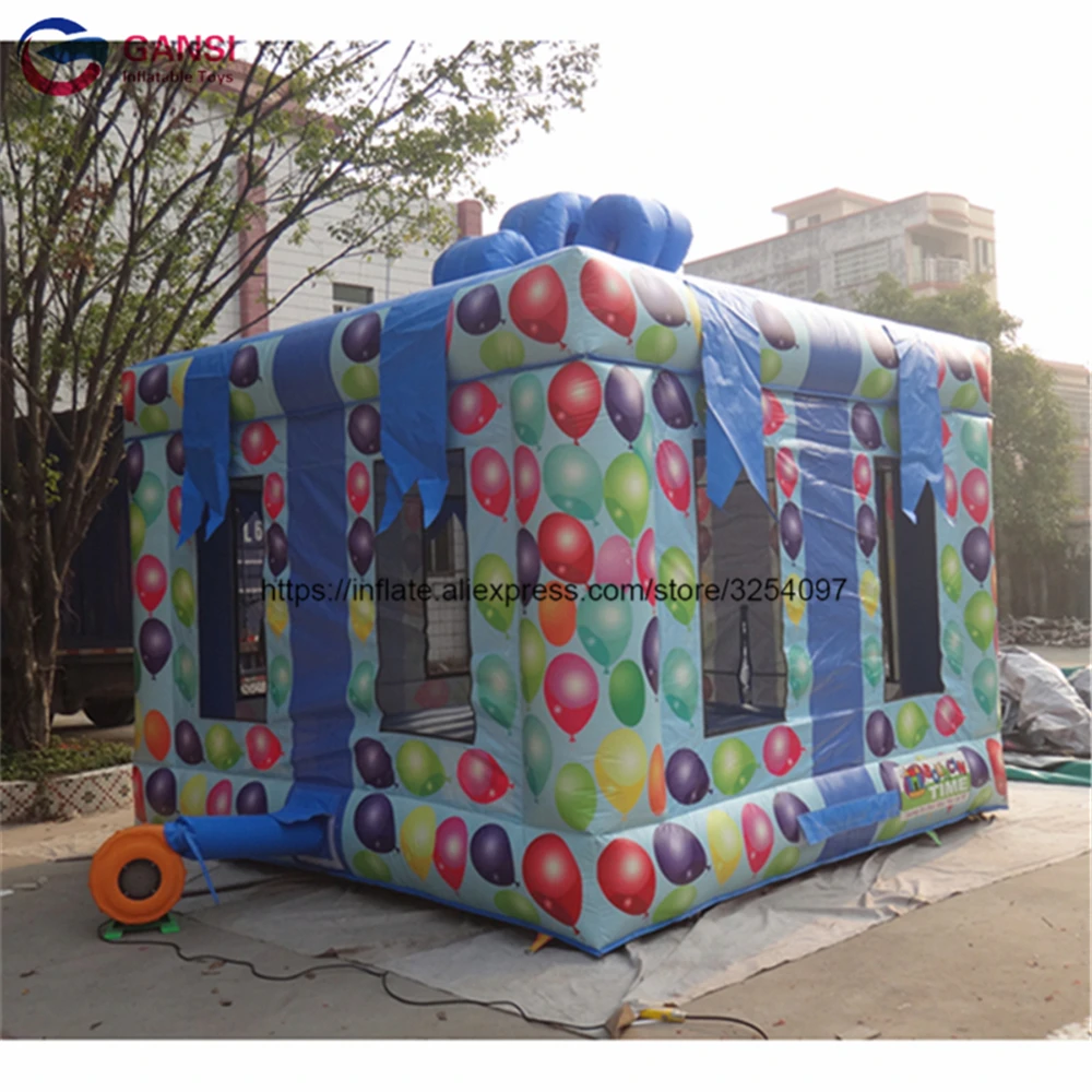 

Newest inflatable bounce house 3m*3m*3m gift box style trampoline factory price inflatable bouncer castle jumping house